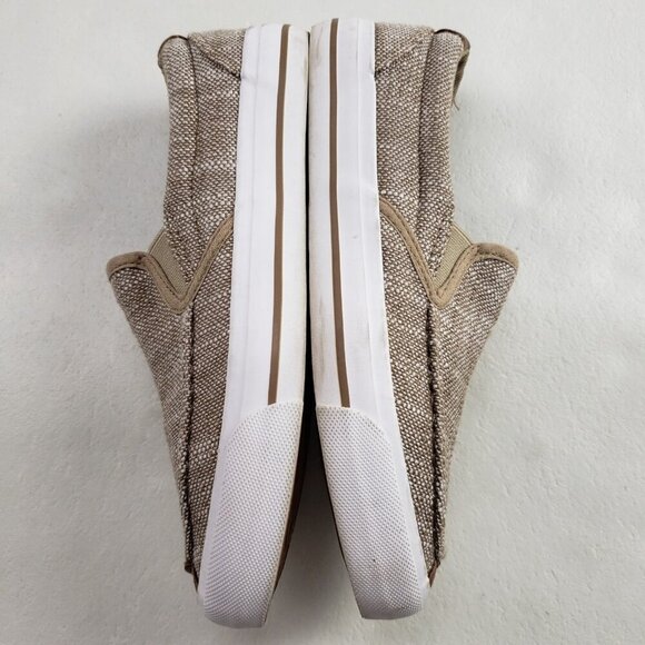 Roper Angel Fire Canvas Shoe Womens 7 Tan Comfort Slip On Casual Western Loafer - Picture 7 of 10